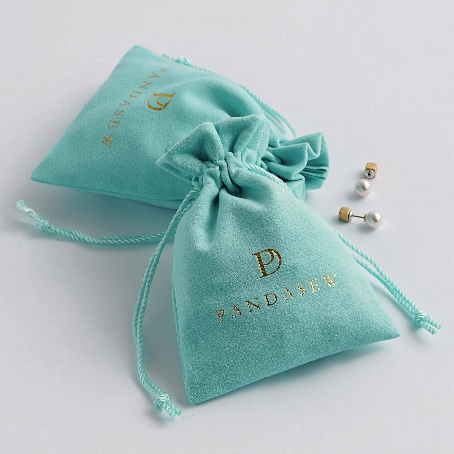 Custom Logo Printing Velvet Jewelry Packaging Pouch Bag For Earring Necklace Bracelet Mini Velvet Christmas Gift Drawstring Bag