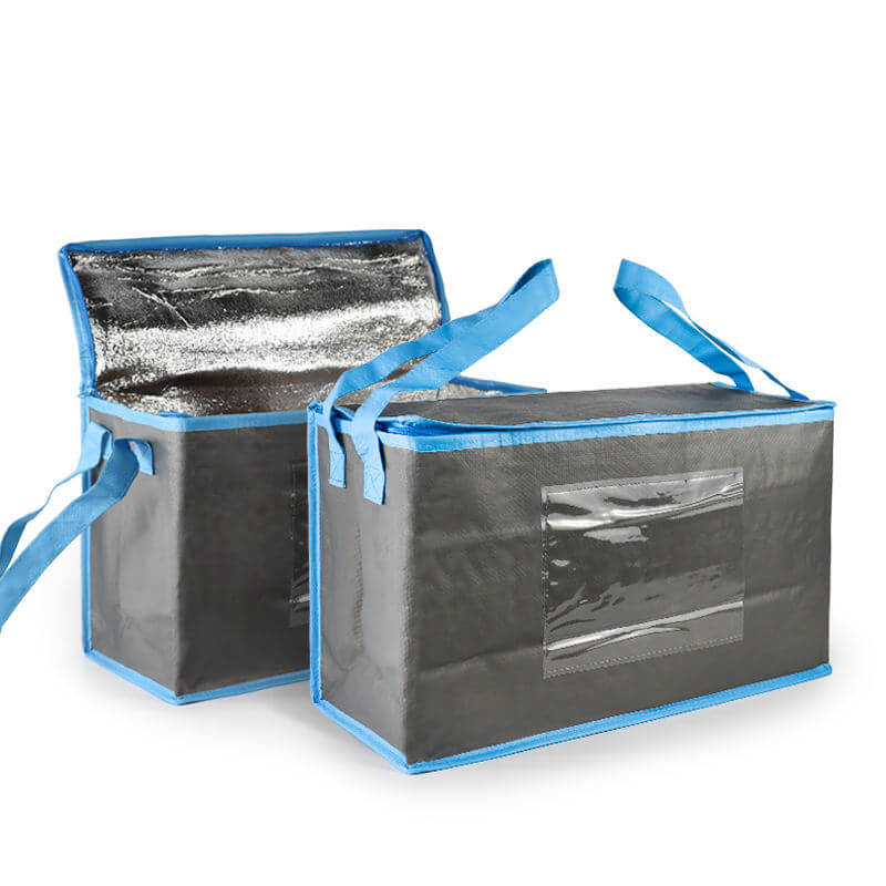 PP woven epe aluminum foil thermal cold insulation food cooler thermal bag