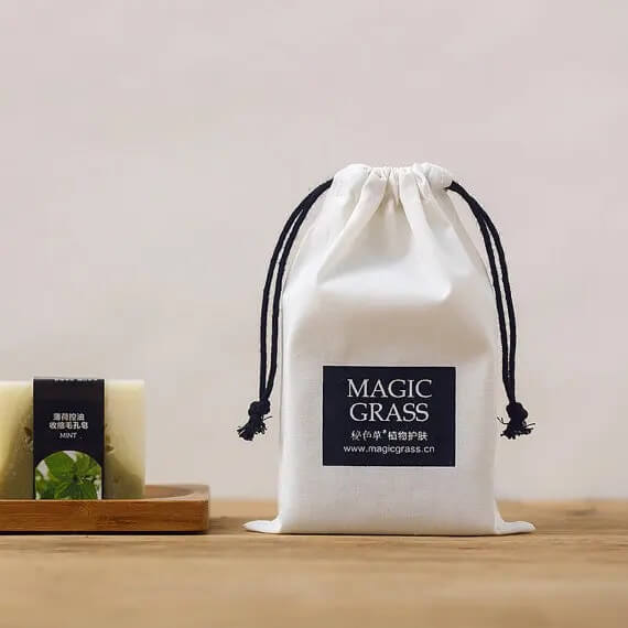 Charming and Sustainable: Natural Drawstring Jewelry Cotton Pouches