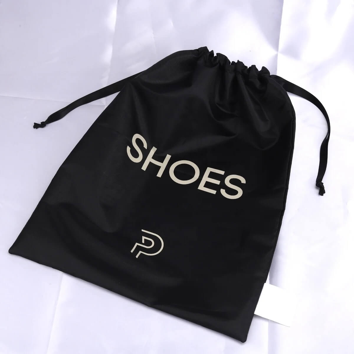 Cute design polyester cloth shoe traveling drawstring bag