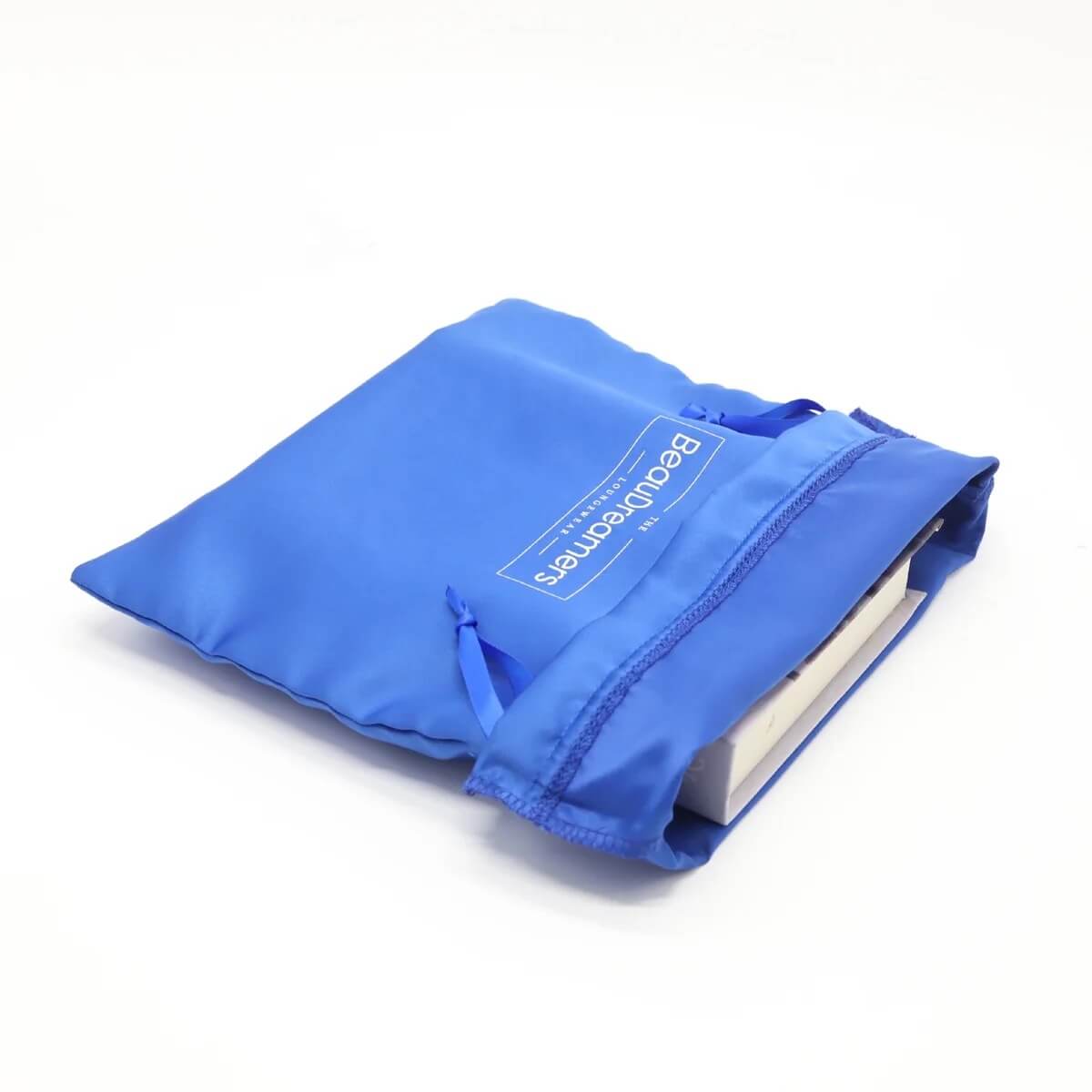 Personalized Single String Silk Satin Jewelry Bag Luxury Drawstring Gift Silk Dust Cosmetic Packaging Bag