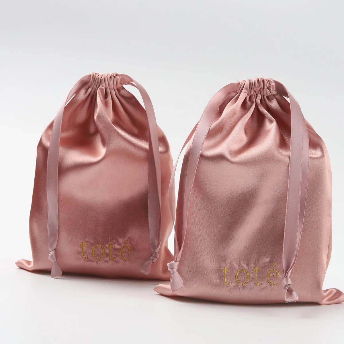 High End Silk Drawstring Jewelry Pouch Small Satin Silk Gift Perfume Bag For Cosmetic
