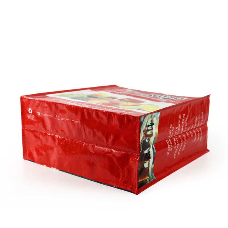 Custom Printing Extra Large Reusable Shopping Tote Bag Recyclable Laminated PP Woven Grocery Bag