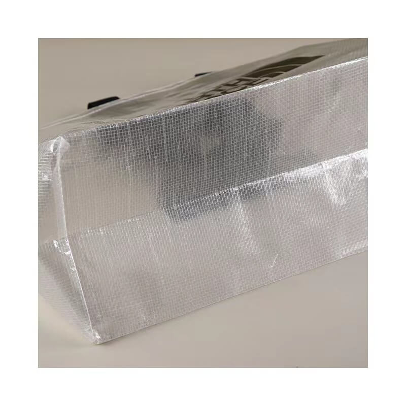 Customized Eco Friendly Recycle Packaging Laminated Glossy Reusable Eco Friendly Transparent Pouch Pp Woven Shopping Bag