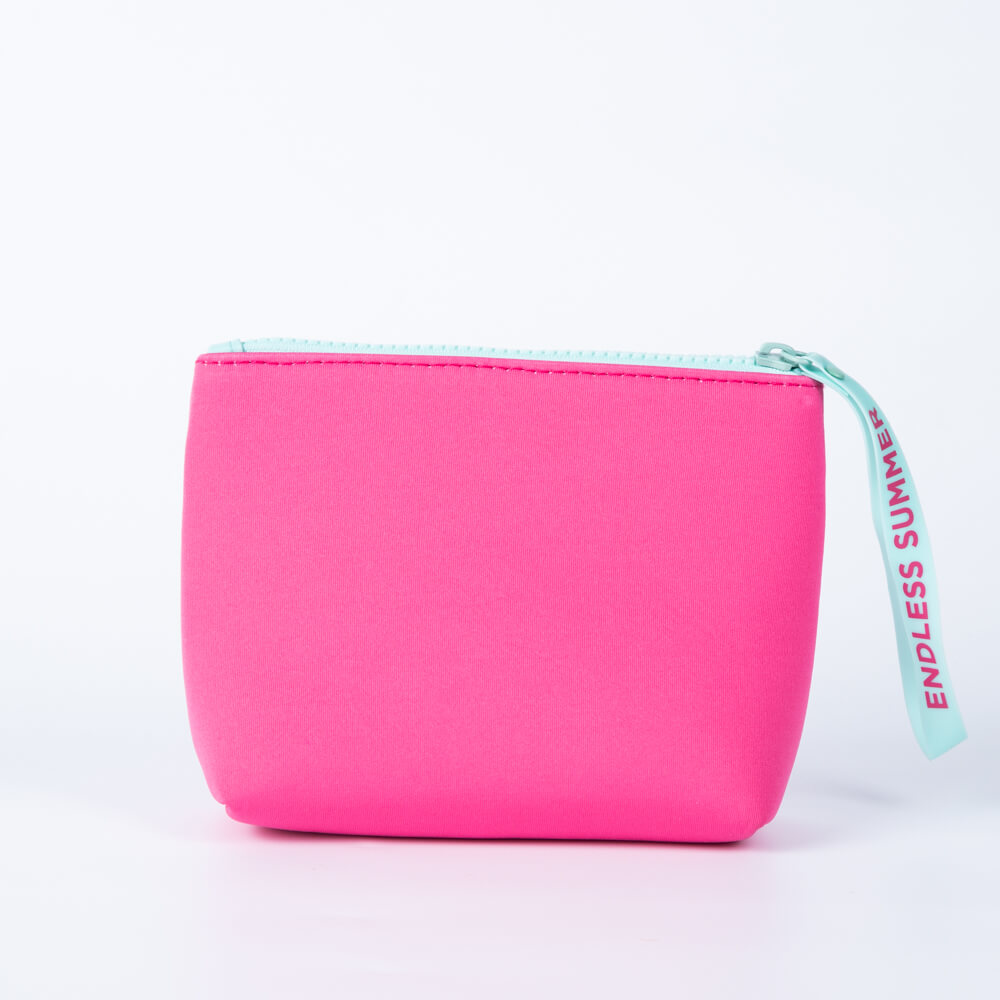 New Fashion Custom Logo Travel Toiletry Small Black Neoprene Pouch Cosmetic Bags Makeup Bag for Beauty Cosmetics Organizer