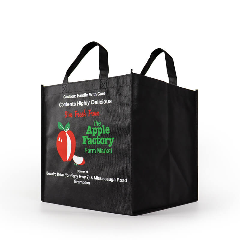 Custom Logo print promotional non woven recyclable Shopping bag Non woven Shop bag with Custom Logo