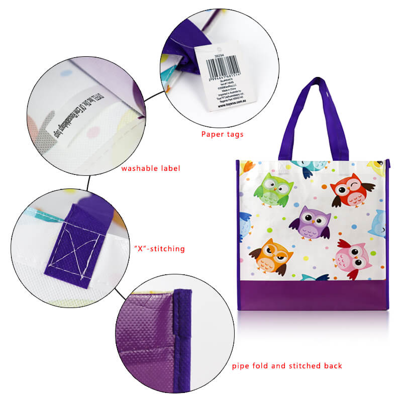 OEM Promotional Reusable Eco-friendly Advertising Tote Non Woven Bag Custom PP Laminated Non Woven Shopping Bags