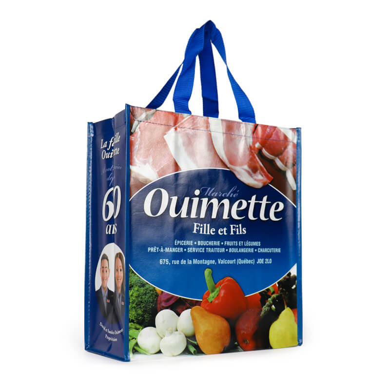 Customised Promotional Recyclable Polypropylene PP Laminated Tote Shopping Carry Non Woven Fabric Bag