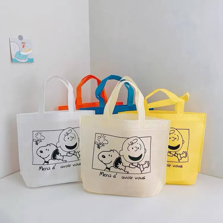 Cheap Price Custom logo Printed Reusable Ultrasonic heat sealed women's Shopping Promotional Tote non woven bag