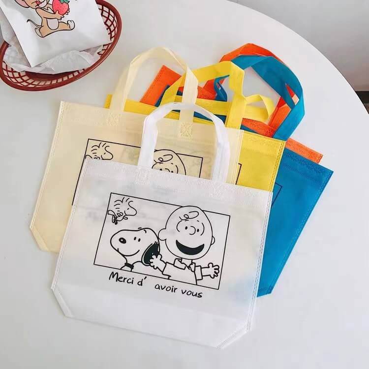 Cheap Price Custom logo Printed Reusable Ultrasonic heat sealed women's Shopping Promotional Tote non woven bag