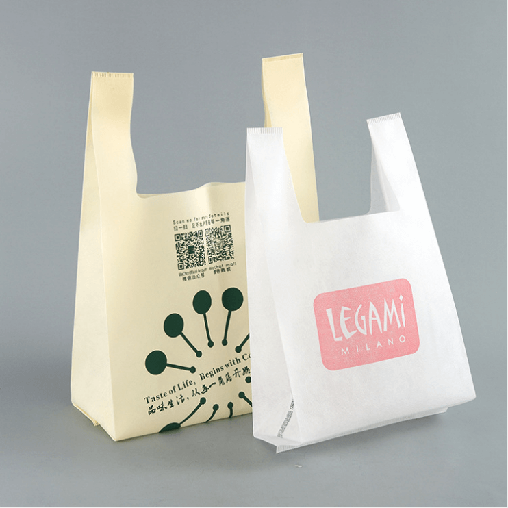 Custom reusable PP nonwoven fabric tote ultrasonic non woven shopping bags with logo