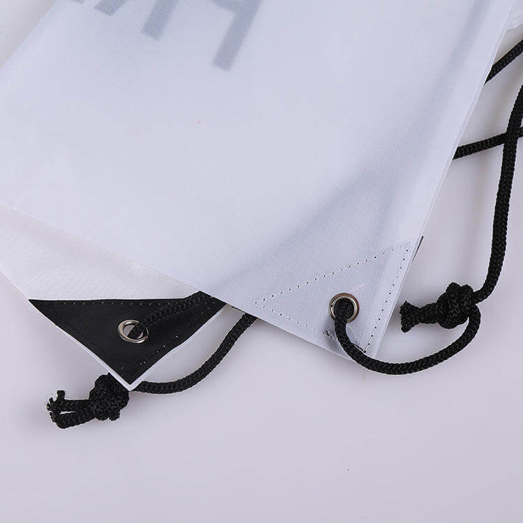 Wholesale Advertising Promotion Customized Printed Logo Eco-friendly Recycled Materials RPET Drawstring Backpack String Bag