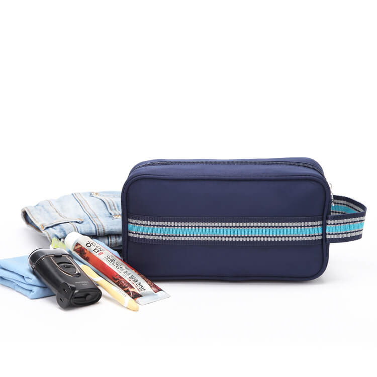Hot Travel Oxford Waterproof Cosmetic Bags Unisex Makeup Pouch With Handle Smooth Zipper Men Toiletry Bag