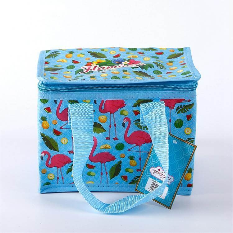Custom Foldable PP Woven Insulated Thermal Promotional Print Cooler Can Bag Lunch Tote Box Bags