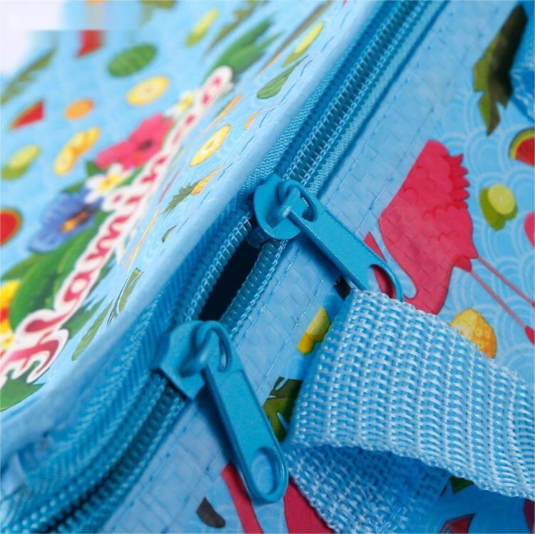 Custom Foldable PP Woven Insulated Thermal Promotional Print Cooler Can Bag Lunch Tote Box Bags
