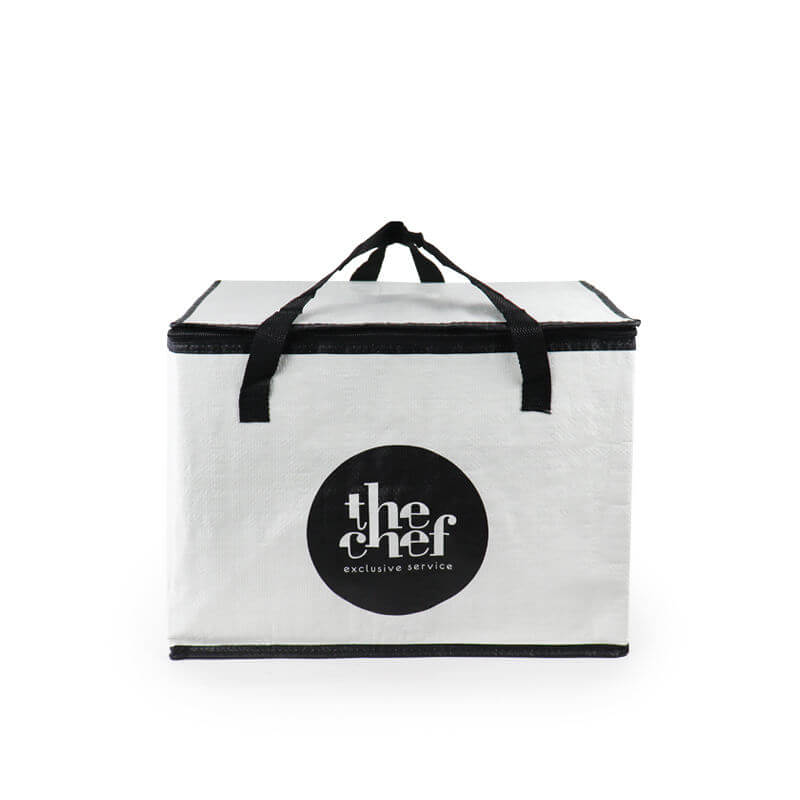 pp woven waterproof lunch thermal bag insulated cooler