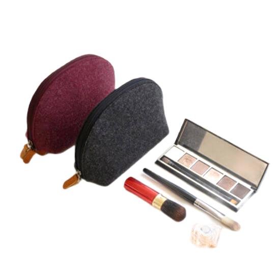 Multi-Purpose Unisex Purse Makeup Organizer Insert Cosmetics Kit Travel Cosmetic Case Felt Cosmetic Bag