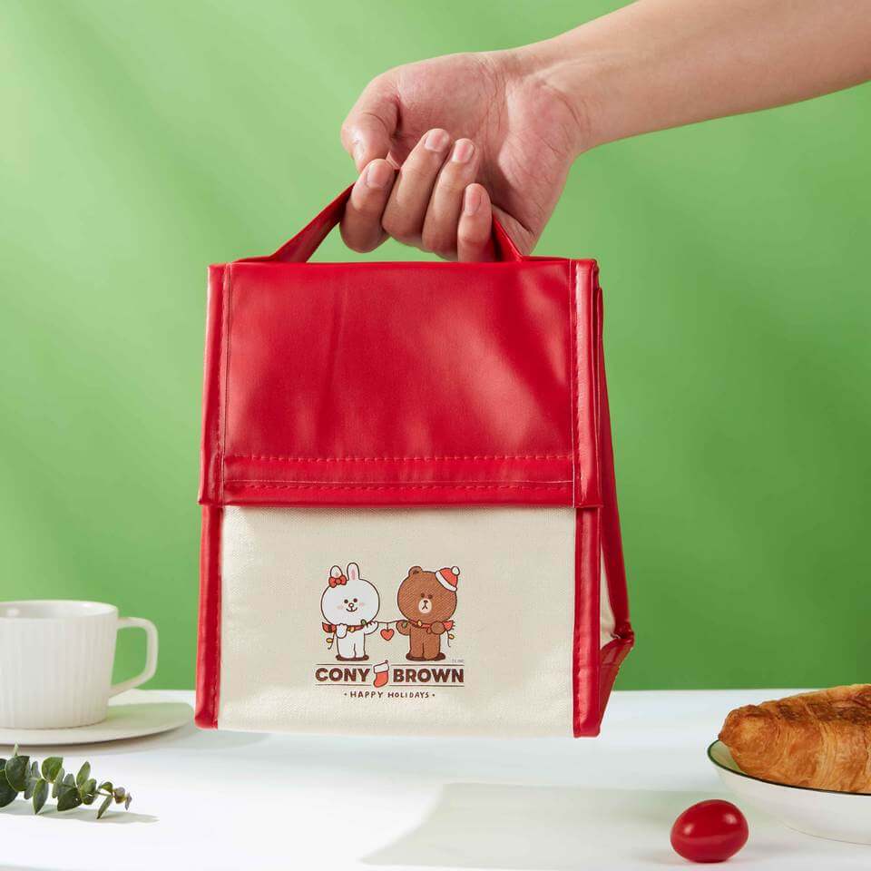 Homecat Original Lunch Bag Handbag Lunch Bag Large Capacity Carrying Canvas Lunch Box Bag Eco-friendly Bag Japanese Style Crossbody