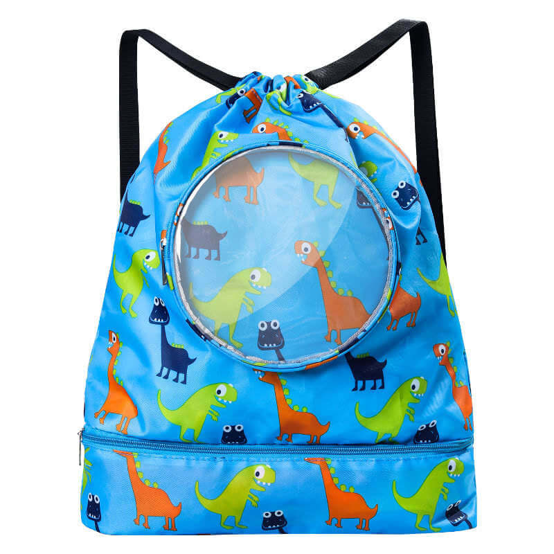 210D Polyester Backpack Waterproof Pull String Drawstring Shopping Bags With Custom Logo Backpacks Bag