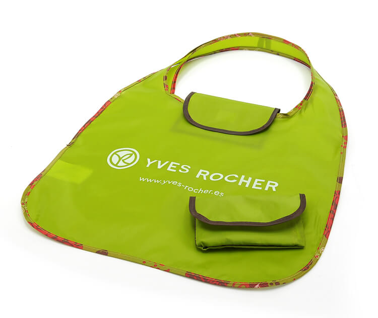 Reusable nylon foldable supermarket shopping bag wholesale custom eco friendly polyester folding tote bag
