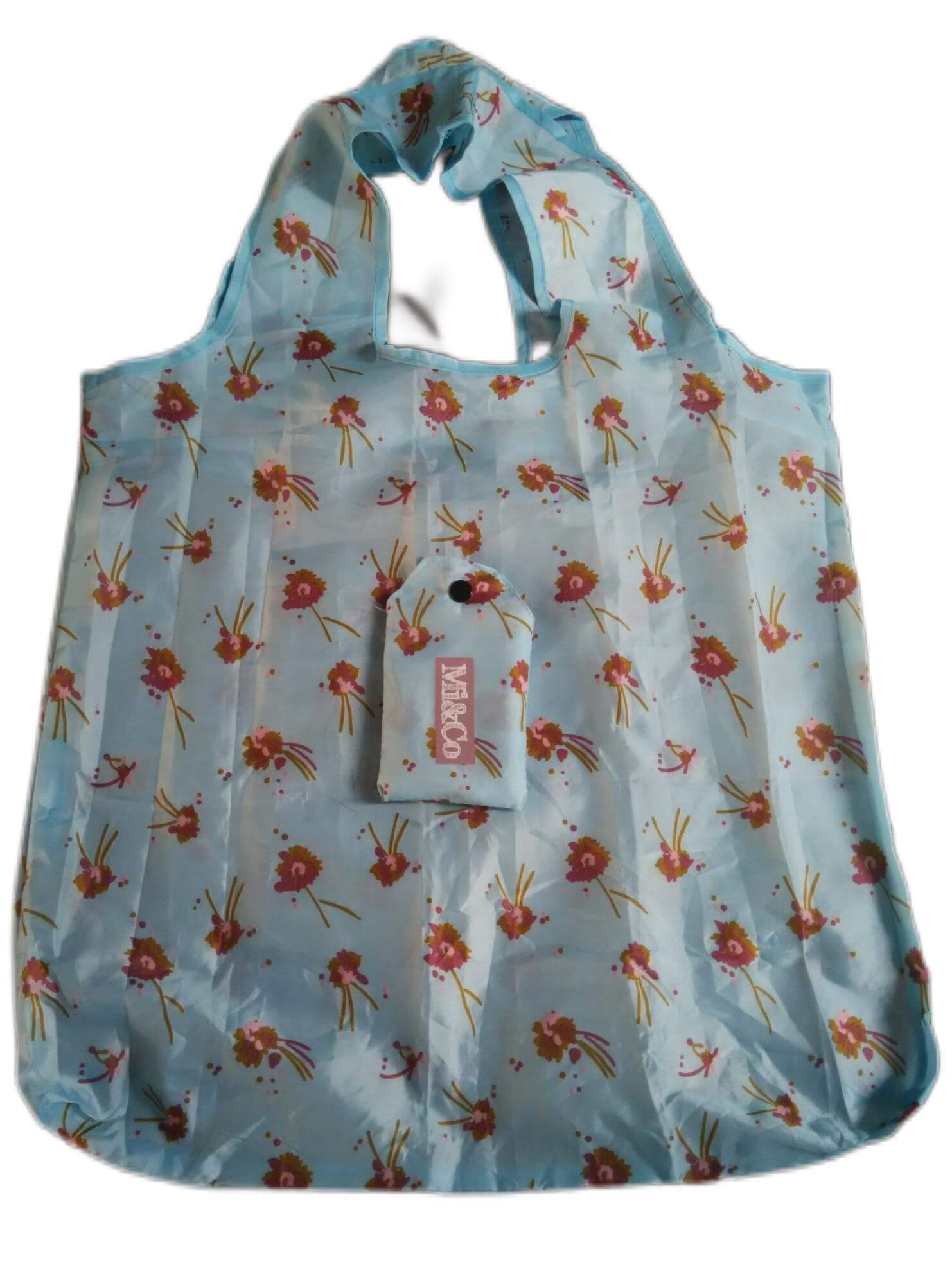 RPET reusable recycled polyester tote t-shirt shape foldable grocery shopping bag